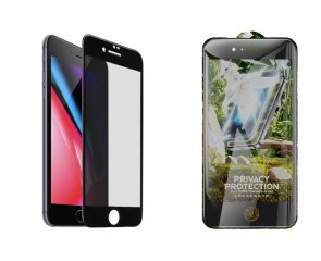 Защитное стекло дисплея iPhone 7 Plus/8 Plus (5.5) HOCO G11 Privacy антишпион без упаковки (черный)