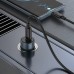 Автомобильное зарядное устройство АЗУ USB-С + кабель Type-C HOCO Z57 PD30W (серый)