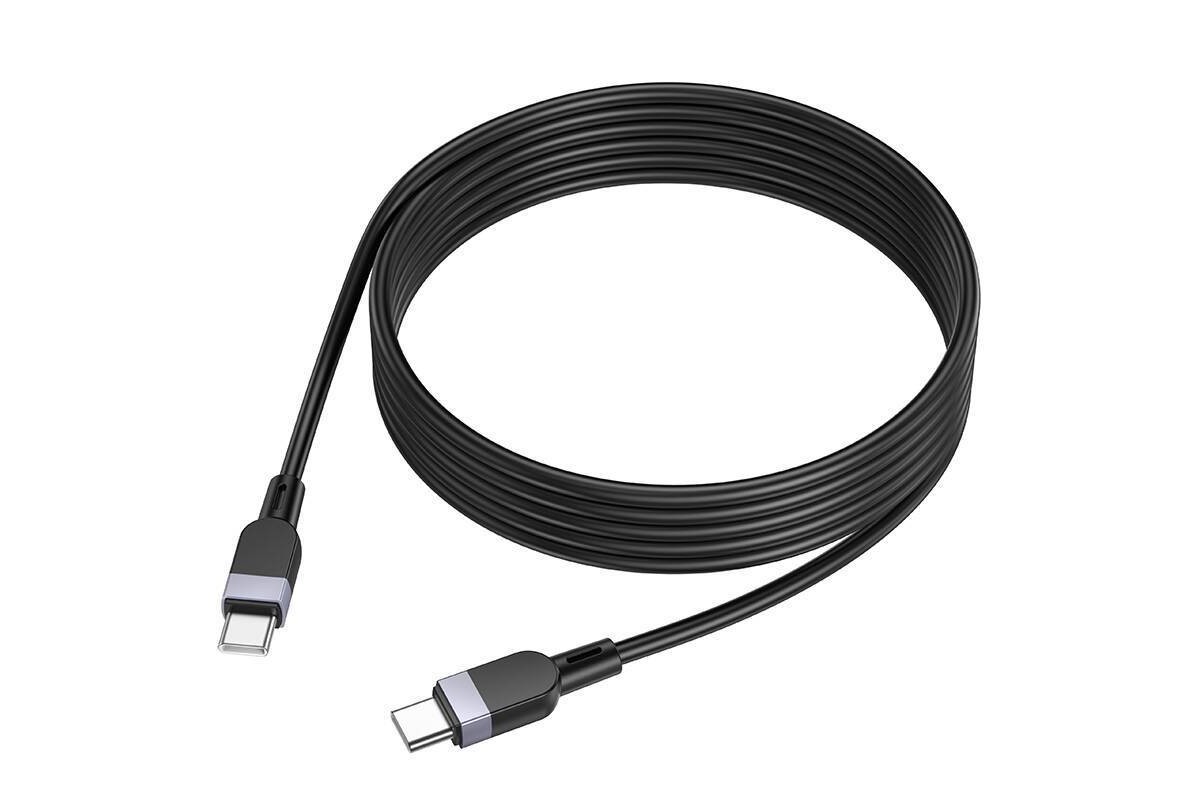 Кабель USB Type-C - USB Type-C HOCO X109 PD60W (черный) 2м силиконовый