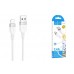 Кабель USB - Lightning HOCO X109, 2,4A (белый) 1м силиконовый