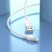 Кабель USB - Lightning HOCO X109, 2,4A (белый) 1м силиконовый