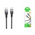 Кабель USB Type-C - USB Type-C HOCO X109 PD60W (черный) 3м силиконовый