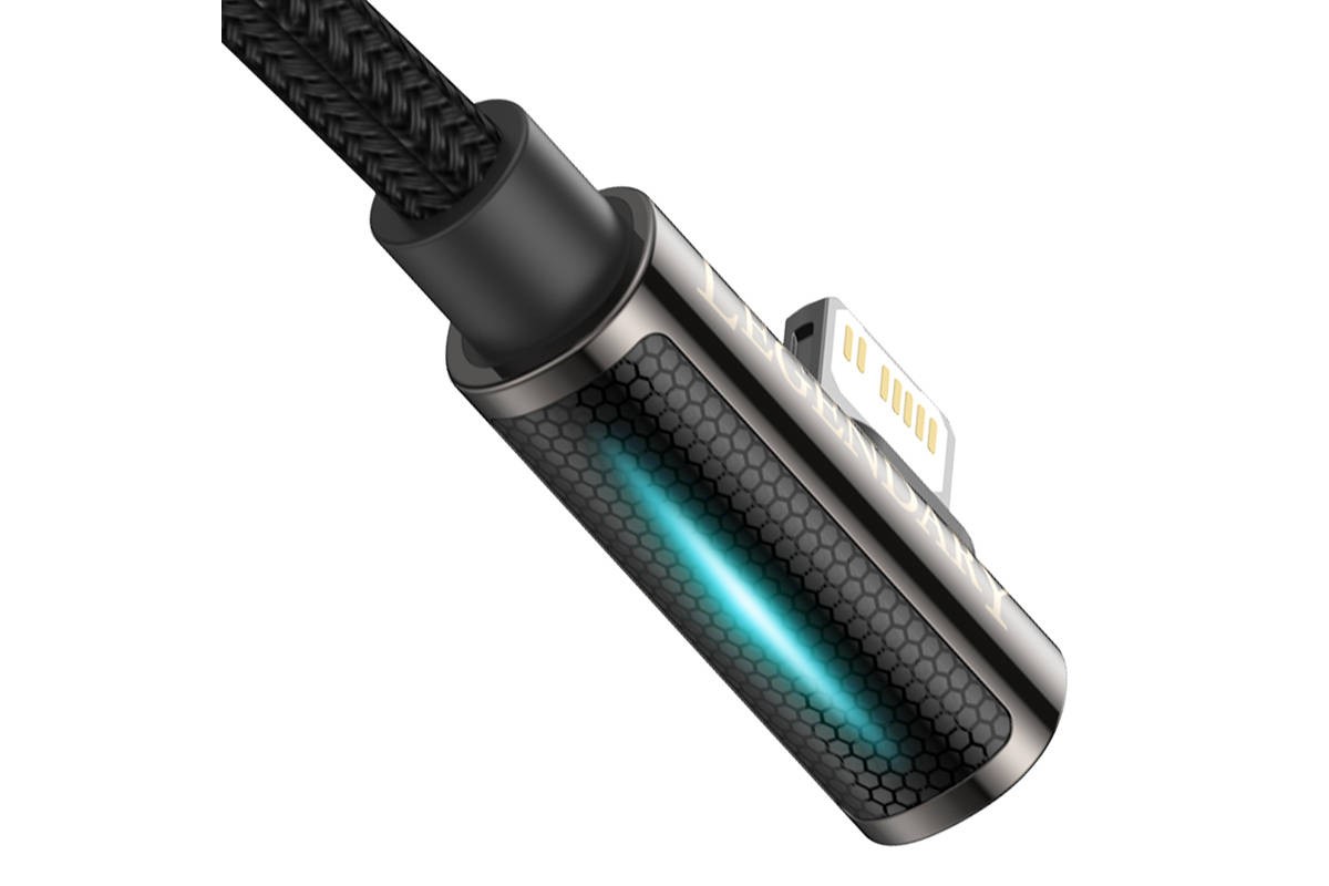Кабель USB Type-C - Lightning BASEUS Legend Series Elbow 20W (черный) 1м Кабель USB Type-C - Lightning BASEUS Legend Series Elbow 20W (черный) 1м