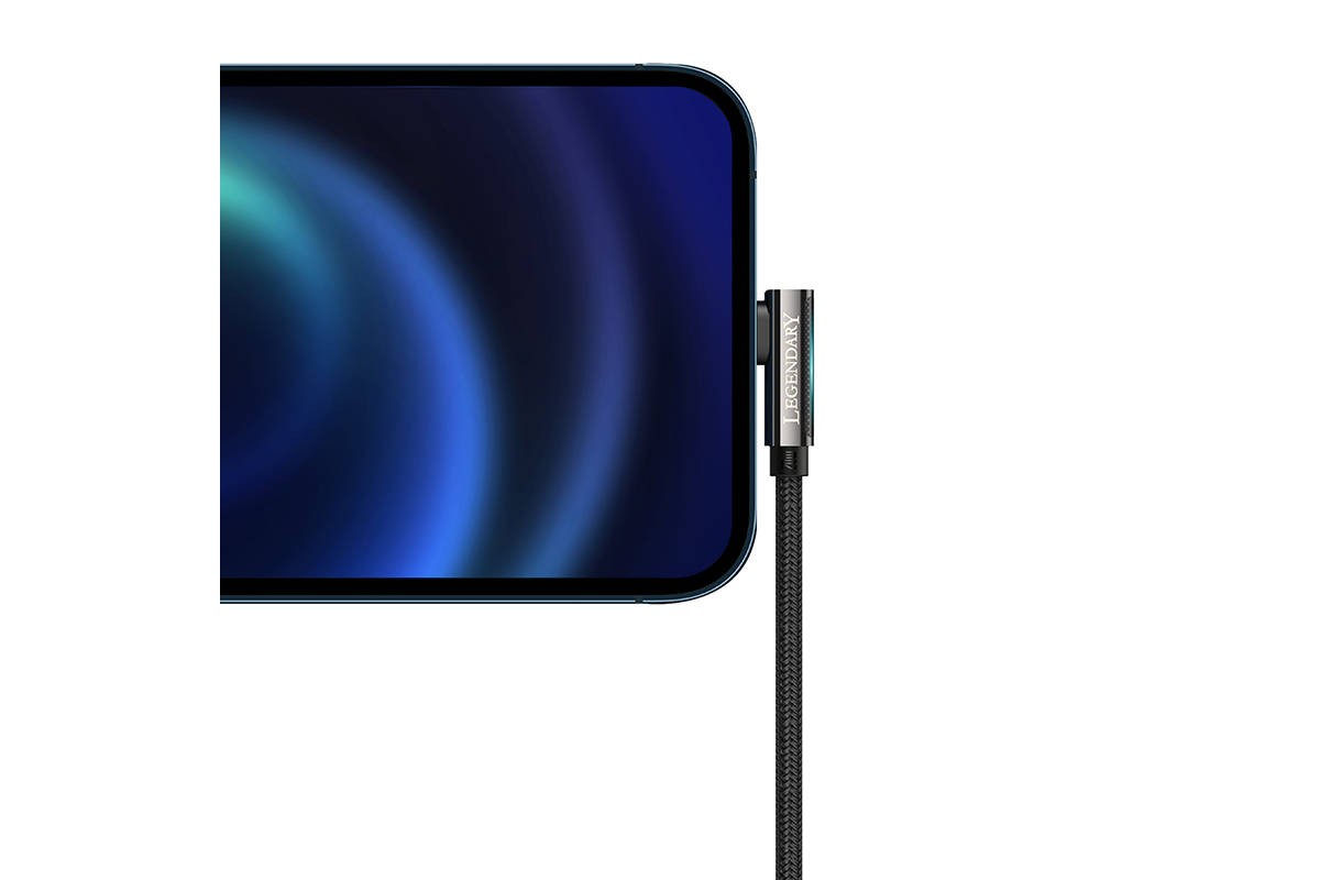 Кабель USB Type-C - Lightning BASEUS Legend Series Elbow 20W (черный) 1м Кабель USB Type-C - Lightning BASEUS Legend Series Elbow 20W (черный) 1м