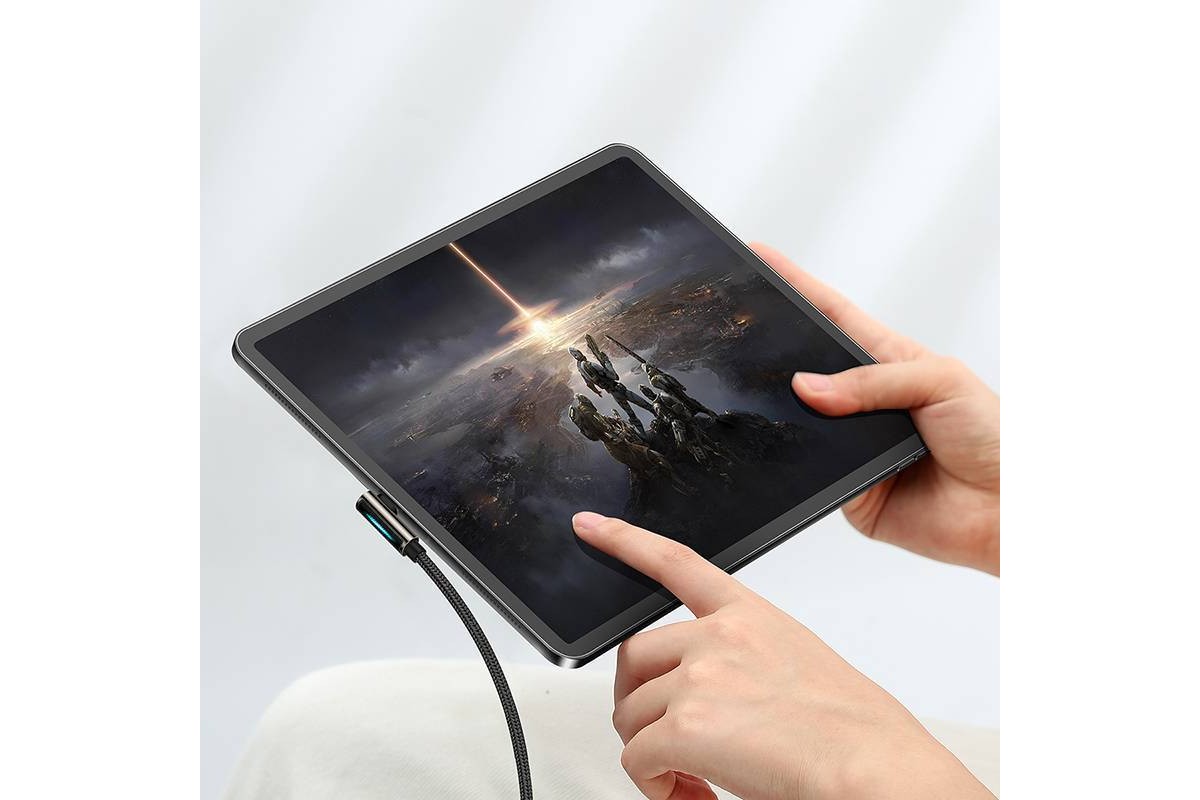 Кабель USB Type-C - Lightning BASEUS Legend Series Elbow 20W (черный) 1м Кабель USB Type-C - Lightning BASEUS Legend Series Elbow 20W (черный) 1м