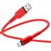 Кабель USB - USB Type-C HOCO X59, 2A (черный) 2м (в оплетке, с усилением сгиба)