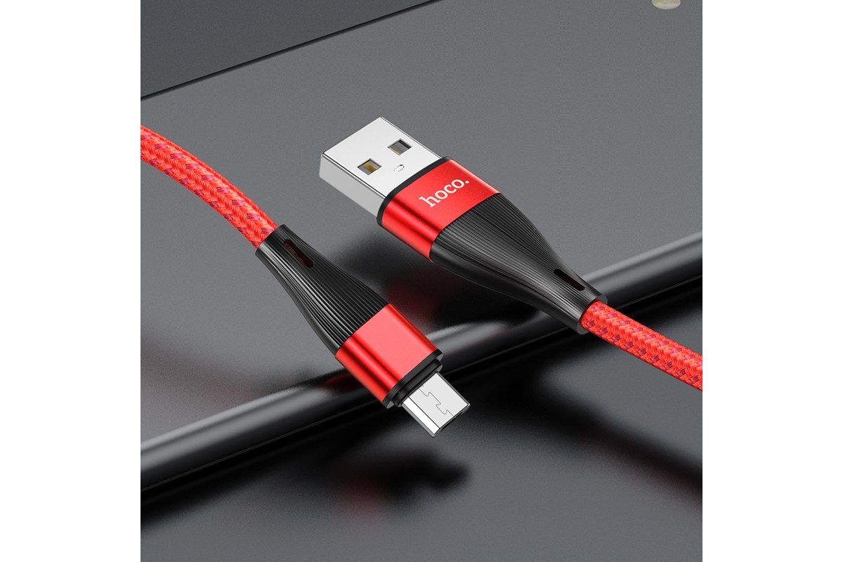 Кабель USB micro USB HOCO X57 (красный) 1 метр
