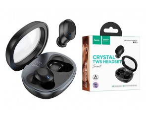 Наушники вакуумные беспроводные HOCO EQ3 Smart true wireless BT headset (черный)
