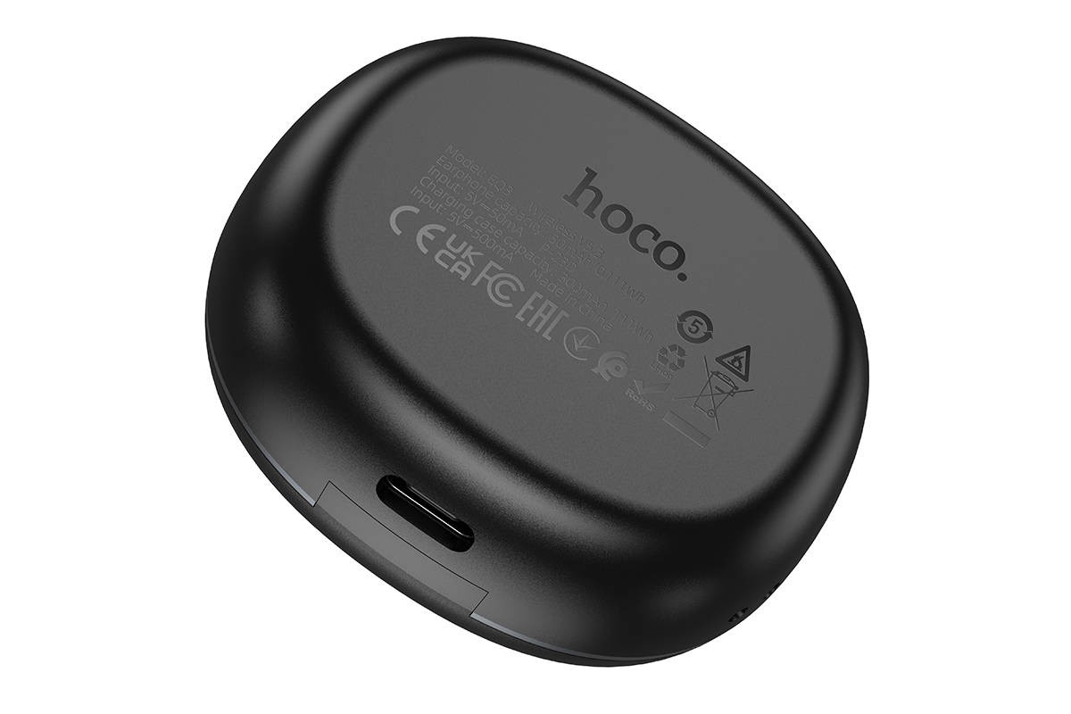 Наушники вакуумные беспроводные HOCO EQ3  Smart true wireless BT headset (черный)