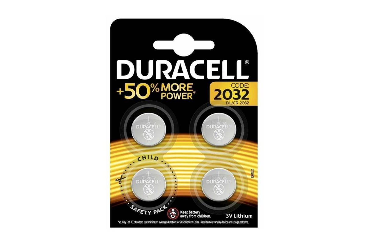 Батарейка литиевая Duracell DL2032 BL4 цена за блистер 4 шт