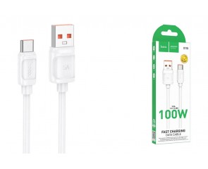 Кабель USB - USB Type-C HOCO X115 Surpass 100W белый