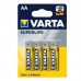Батарейка солевая VARTA SUPERLIFE 2006 R6 AA/4BL (цена за блистер 4 шт)