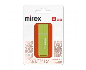 Флешка USB 2.0 Mirex LINE GREEN 8GB (ecopack) Флешка USB 2.0 Mirex LINE GREEN 8GB (ecopack)