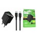 Сетевое зарядное устройство USB-C HOCO CS82A Excellent single port PD20W charger with digital display set (черное)