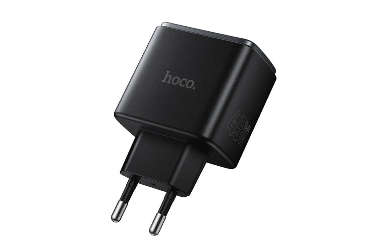Сетевое зарядное устройство USB + USB-C HOCO C158A Upgrade PD45W charger (черное)