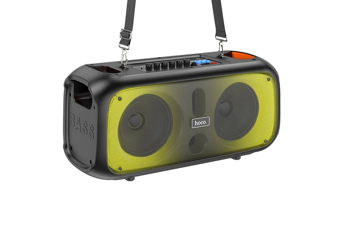 Активная напольная акустика HOCO BS54 Party wireless dual mic outdoor BT speaker (черный)
