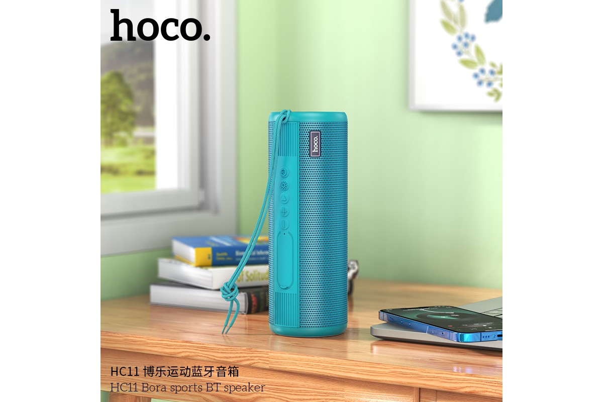 Портативная беспроводная акустика HOCO HC11 Bora sports BT цвет светло зеленый