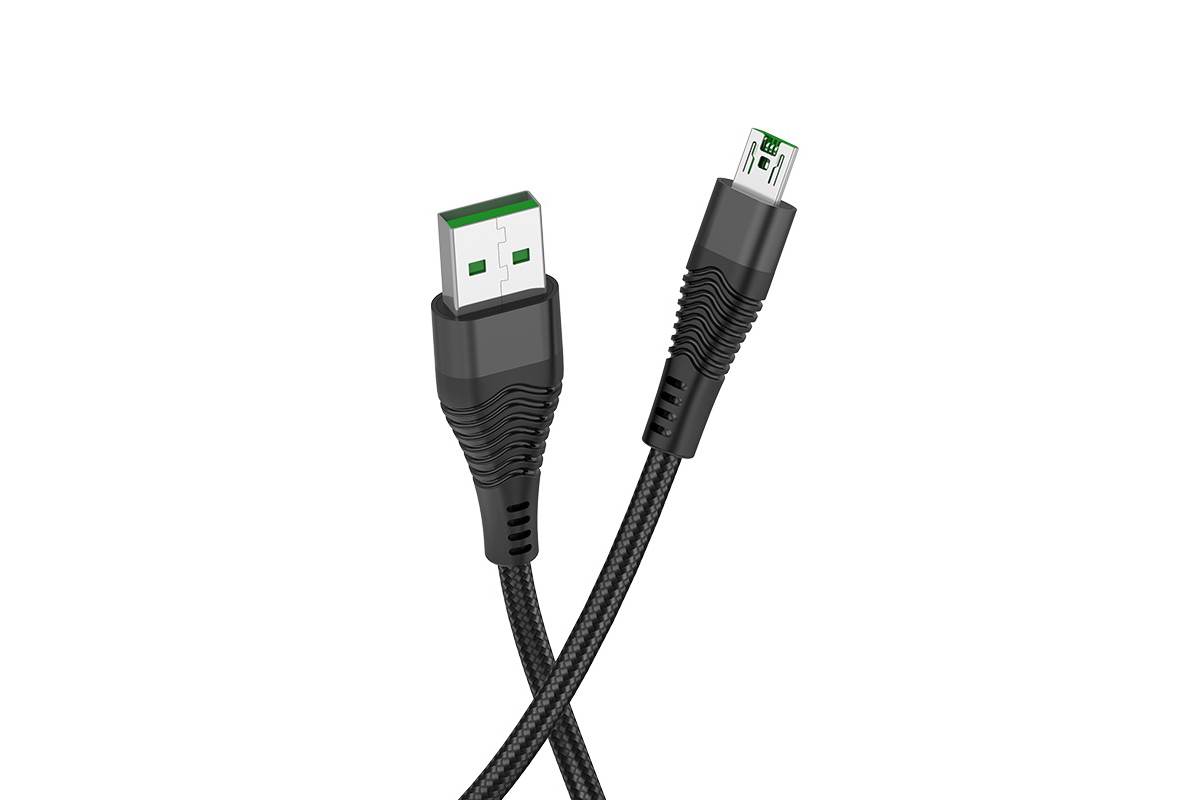 Кабель USB HOCO U53 Flash charging data cable for Type-C (черный) 1 метр