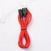 Кабель USB - Lightning HOCO X21 PLUS, 2,4A (черно-красный) 2м (силиконовый)