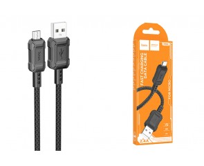 Кабель USB - MicroUSB HOCO X94 (черный) 1м 
