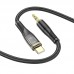 Кабель аудио HOCO UPA25  (штекер Type-C - вход AUX 3.5 mm) 1м черный