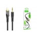 Кабель аудио HOCO UPA25 (штекер Lightning - вход AUX 3.5 mm) (черный) 1м
