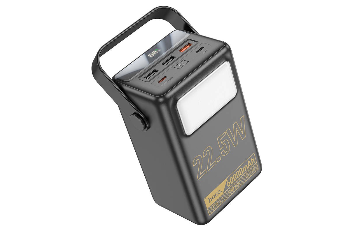Универсальный дополнительный аккумулятор Power Bank HOCO J110 Powerful 22.5W (60000 mAh) (черный)