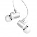 Гарнитура HOCO M41 Dizzy wire control earphones with mic 3.5мм серебристый