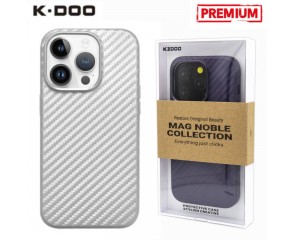 Чехол для телефона K-DOO MAG CARBON NOBLE COLLECTION iphone New 14 Pro (6.1) carbon Silver