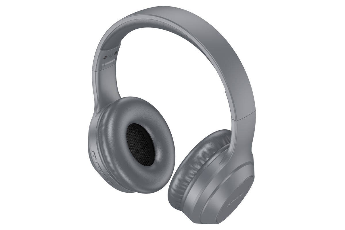 Наушники мониторные беспроводные BOROFONE BO20 Player wireless headset Bluetooth (серый)