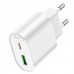 Сетевое зарядное устройство USB + USB-C HOCO C109A (PD20W+QC3.0) Fighter PD20W+QC3.0 (белый) Сетевое зарядное устройство USB + USB-C HOCO C109A (PD20W+QC3.0) Fighter PD20W+QC3.0 (белый)