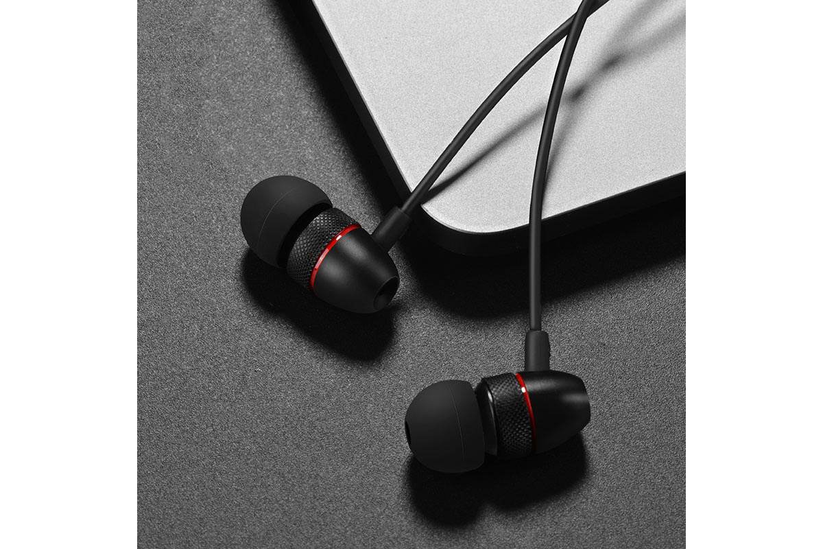 Гарнитура HOCO M59 Magnificent universal earphones черная