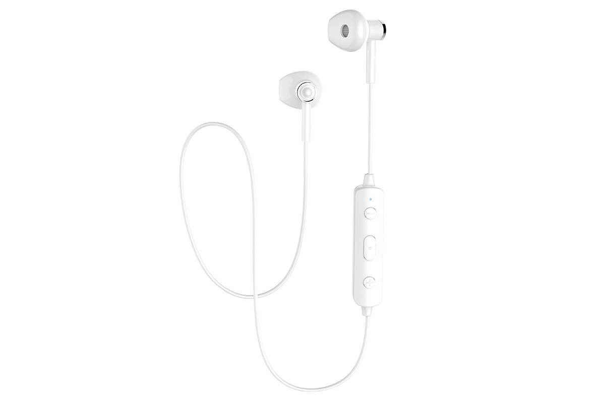 Bluetooth-гарнитура ES21 Wonderful sports wireless headset HOCO белая