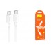 Кабель USB Type-C - USB Type-C HOCO X96 PD100W (белый) 1м