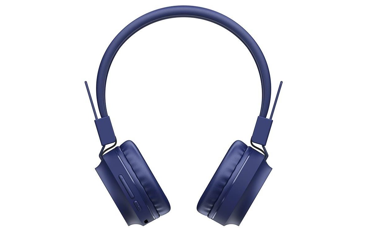 Беспроводные внешние наушники HOCO W25 Promise wireless headphones синий