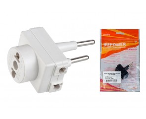 Сетевой разветвитель Perfeo "RU POWER'' 3 гнезда, 6А, без заземления, (3ТМ) (белый)