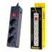 Сетевой фильтр Perfeo "POWER+", 1,8м, 3 розетки, черный (PF-PP-3/1,8-B)