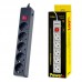Сетевой фильтр Perfeo "POWER+", 1,8м, 5 розеток, черный (PF-PP-5/1,8-B) PF_A4658