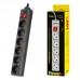 Сетевой фильтр Perfeo "POWER+", 1,8м, 6 розеток, черный (PF-PP-6/1,8-B)