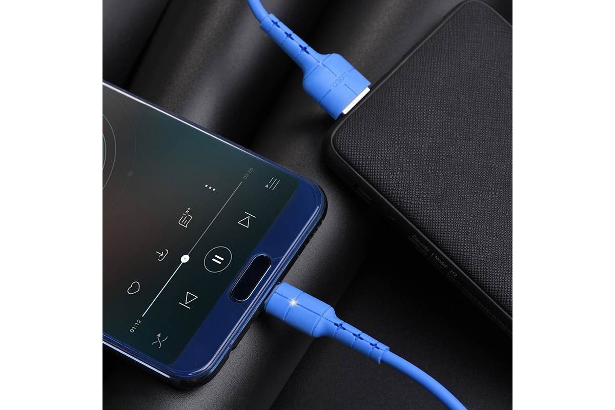 Кабель USB micro USB HOCO X30 Star Charging data cable  (синий) 1 метр