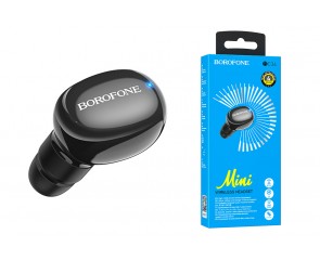 Bluetooth гарнитура BOROFONE BC34 (черный) (У)