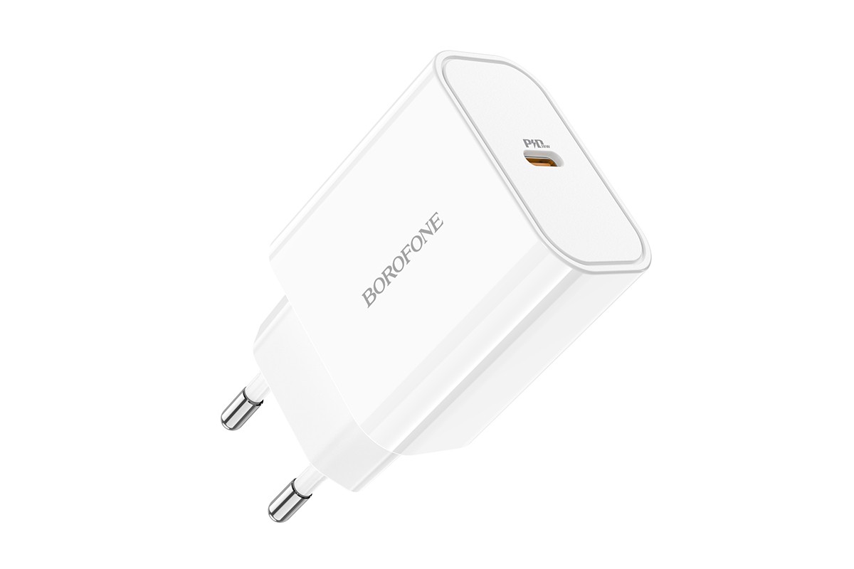 Сетевое зарядное устройство USB-C BOROFONE BA57A Easy Speed PD20W белый