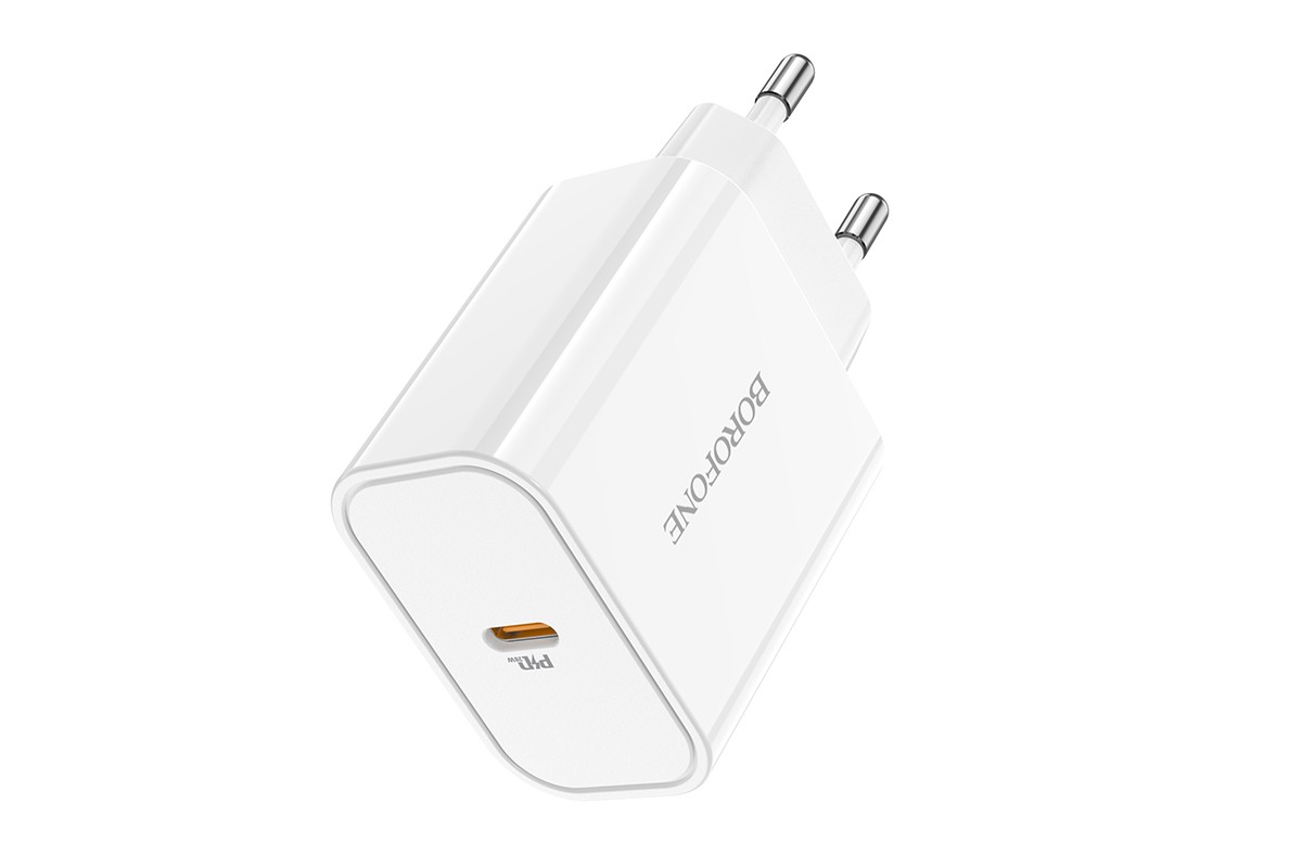 Сетевое зарядное устройство USB-C BOROFONE BA57A Easy Speed PD20W белый
