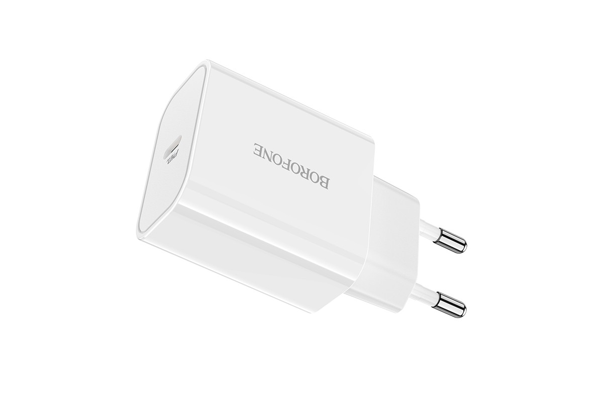 Сетевое зарядное устройство USB-C BOROFONE BA57A Easy Speed PD20W белый