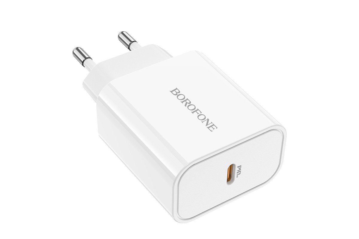 Сетевое зарядное устройство USB-C BOROFONE BA57A Easy Speed PD20W белый