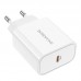 Сетевое зарядное устройство USB-C BOROFONE BA57A Easy Speed PD20W белый