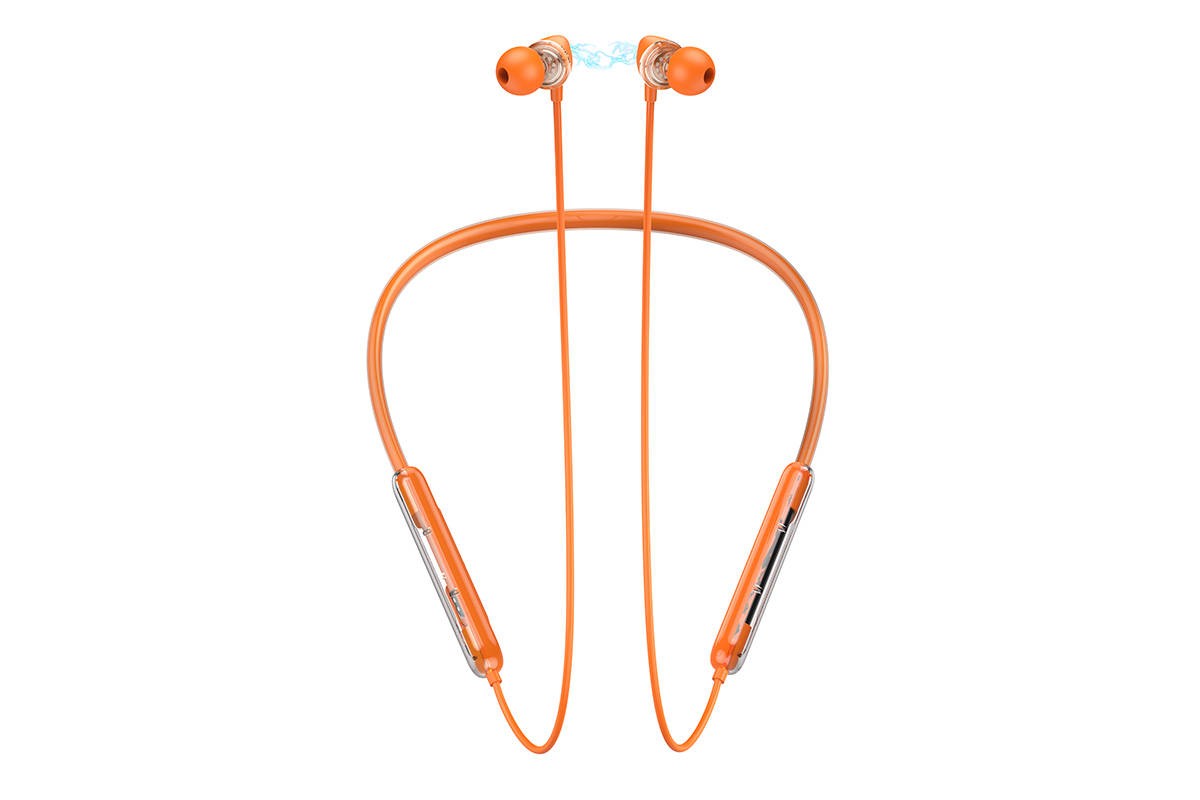 Наушники вакуумные беспроводные HOCO ES65 Dream sports BT earphones headset Bluetooth (оранжевый)