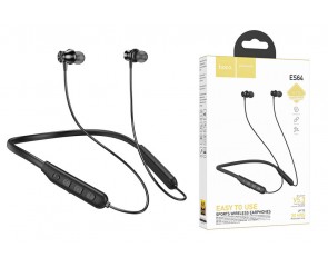 Наушники вакуумные беспроводные HOCO ES64 Easy Sound sports BT earphones headset Bluetooth (черный)