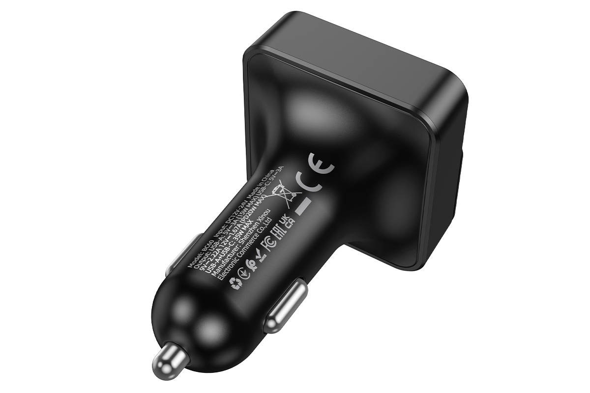 FM-Модулятор BOROFONE BC60 Hero 35W(1A1C) car BT FM transmitter (черный)