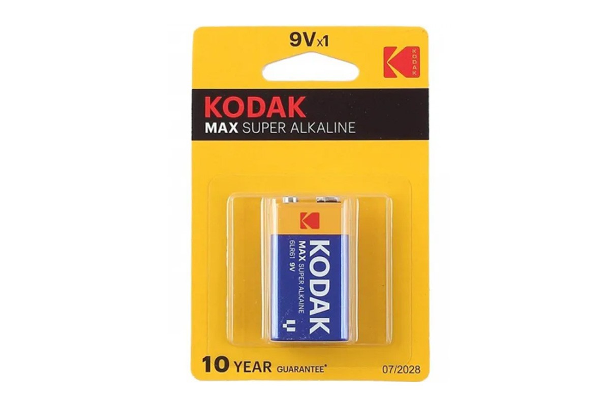 Батарея щелочная KODAK 6LR61/1BL MAX Super Alkaline